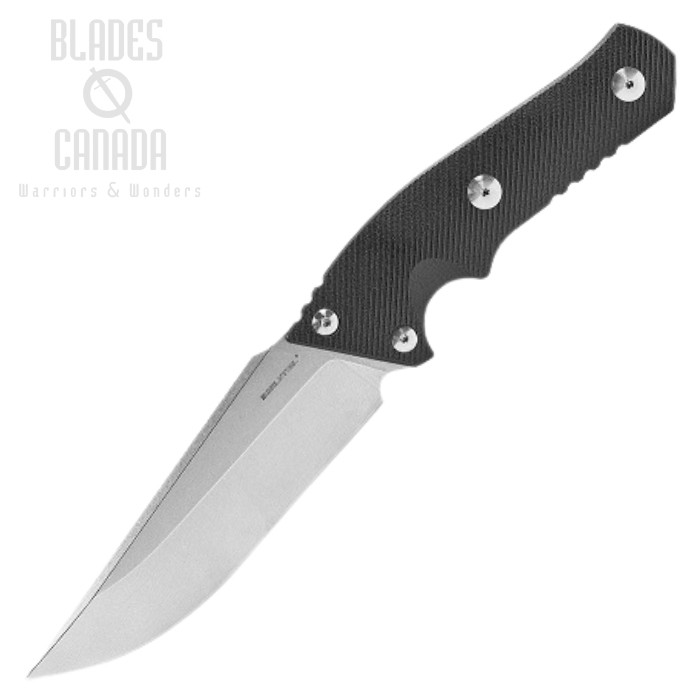 Real Steel Sorrow Fixed Blade Knife, D2 Steel, G10 Black, Kydex Sheath, 3821